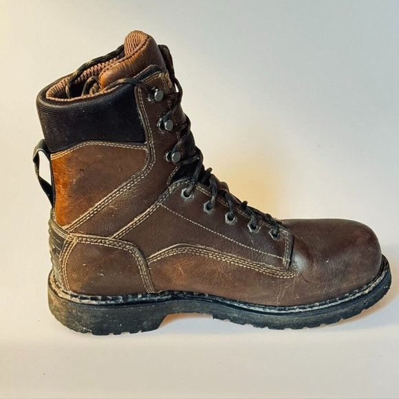 GEORGIA BOOT Multi Purpose Elite Work Boots GB00318 Brown Leather Size 10M - Picture 5 of 13
